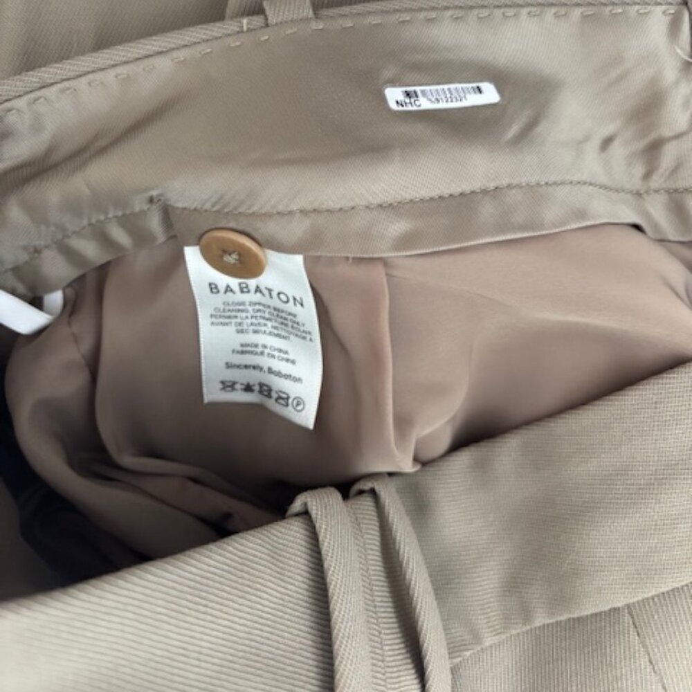 Aritzia Babaton Wool Lalonde Pants in Taupe size 4 - Picture 10 of 10